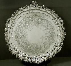 English Sterling Salver 1847 CHINESE MOTIF