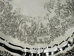 English Sterling Salver 1847 CHINESE MOTIF