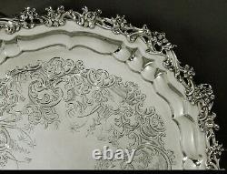 English Sterling Salver 1847 CHINESE MOTIF