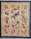 Extraordinary! Antique 19th Century Foo Lions Chinese Silk Tapestry Embroidery