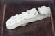 Fine Chinese White Jade Dragon Head Belt Hook With Dragon, 18th/19th C