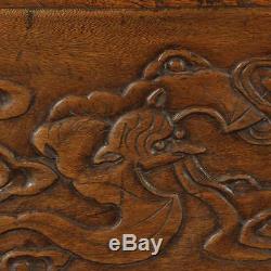 Fine Antique Chinese Qing Dynasty Camphor Wood Carvings Compound Cabinet