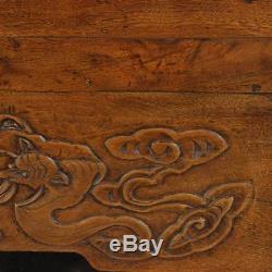 Fine Antique Chinese Qing Dynasty Camphor Wood Carvings Compound Cabinet