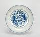 Fine Superb Chinese Blue And White Phoenix Porcelain Plate