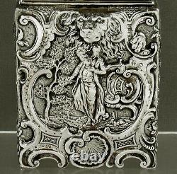 German Silver Tea Caddy c1820 CHINESE