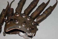 Gloves antique chinese bronze hand made old s01