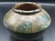 Han Dynasty Ancient Chinese Green Glazed Archaic Pottery Vessel 206bc-220ad