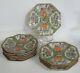 Lot Of 12 Antique Late 19 C. Chinese Qing Rose Medallion Octagonal Plate 8