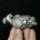 L 9.5 Cm Old Chinese Handcrafted Sterling Silver Dragon Baby Snuff Bottles Gift