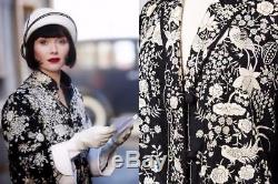 Lovely 1920s Art Deco Silk Hand Embroidered Chinese Jacket Phryne Fisher Coat