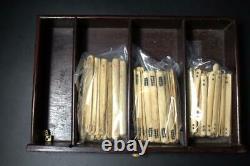 MGS13 Chinese Vintage Antique Mah Jong Game Set tiles withbox mahjong