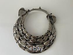 MIAO CHINESE HILL TRIBE Antique Silver Collar Necklace