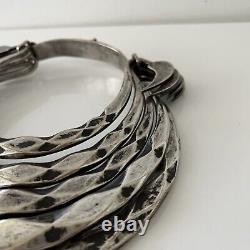 MIAO CHINESE HILL TRIBE Antique Silver Collar Necklace