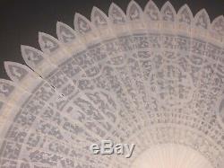 Museum Quality Antique 18th Century Chinese Filigree Carved Cockade Fan