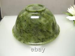 Natural Chinese antique old Jade thin bowl collectible