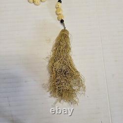 Necklace Antique With Silk Tassle