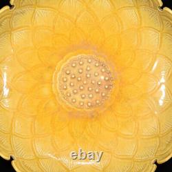 Nice Chinese Hand Painting Yellow Glazed Porcelain Plate