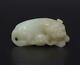 Old Antique Chinese Carved Natural Nephrite Hetian Jade Pendant With Kylin