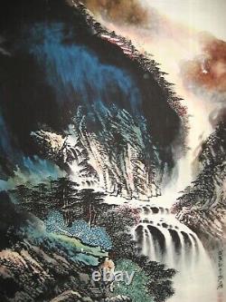 Old Chinese Antique painting scroll Landscape by Zhang Daqian