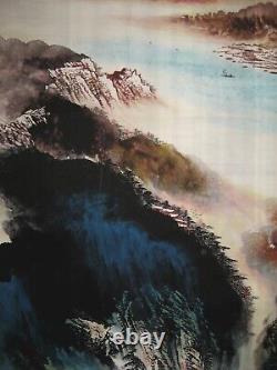 Old Chinese Antique painting scroll Landscape by Zhang Daqian