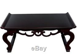 Oriental Floor Table Japanese Asian Antique Style Wooden low Tea Table Desk