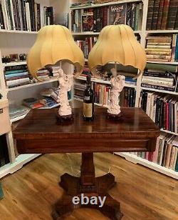 Pair of Magnificent Chinese Blanc de Chine Guan Yin Table Lamps