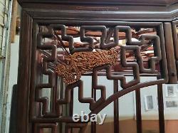 Rare Antique Hand Carved Indian Mahogany Chinese Daybed, Opium / Wedding Bed