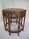 Rare Chinese Bamboo Side Table Late Qing Dynasty Hand Made With 8 Sided Top