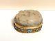 Rare Chinese Gilt Silver Cloisonne Repousse Enamel White Pixiu Carved Jade Box