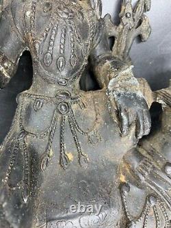 Rare Old Chinese Bronze Buddha On Qilin