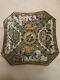 Rare Vintage 19th Century Chinese 8 Octagon Rose Medallion Qing Dynasty Plate