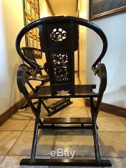 Rosewood Chinese Hunting Chairs