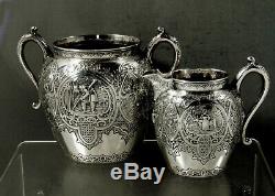 Scottish Sterling Tea Set 1883 Chinese Tea Merchants