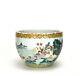 Superb 19th C. Chinese Qing Famille Rose Children In Parade Porcelain Fish Bowl