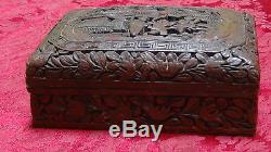 Superb Antique Chinese 18c Qianlong Cinnabar Box