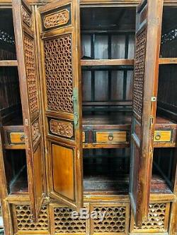 Very Nice Large Antique Chinese Kitchen Cabinet