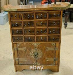 Vintage Chinese Apothecary Chest with 16 Drawers