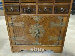 Vintage Chinese Apothecary Chest with 16 Drawers
