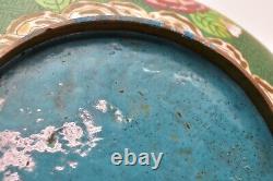 Vintage Chinese Cloisonne Open Bowl Antique Enamel 10 Planter Jardiniere