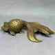 Vintage Chinese Pure Copper Brass Handmade Exquisite Goldfish Statue 91261