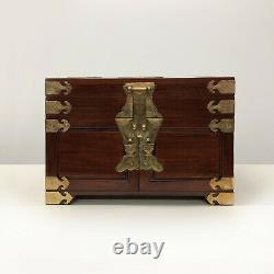 Vintage Chinese Rosewood Jewelry Box
