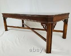Vintage Lane Chinese Chippendale Coffee Table Walnut Wood 11257