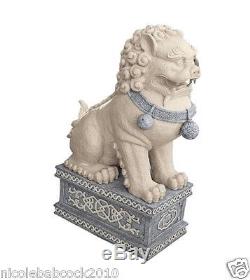 Vintage Style Giant Chinese Indigo Foo Dog Fu Dog sculpture Forbidden city