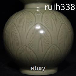 10.2 Old Chinese Song Dynasty Porcelaine Fleur Modèle Bouteille De Gourde Ornements