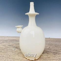 10.2 Vieil Antique Chinois Porcelaine Chant Dynastie Xiln Blanc Glaçure Vase