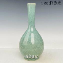11.2antique Chinese Song Dynastie Porcelaine Ru Porcelaine Long Goulot Bouteille