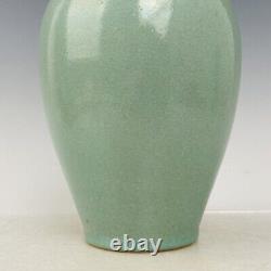 11.4 Musée Chinois De La Dynastie De La Chanson De Porcelaine Ancienne Marque Ru Four Cyan Crique De Glace Vase