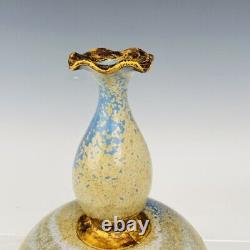 11.6 Porcelaine Chinoise Chanson Dynastie Jun Kiln Marque Jaune Fambe Fleur Doré Vase