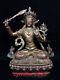 11.8. Rares Antiquités Chinoises Statue Du Bouddha Bodhisattva Manjusri En Cuivre Pur Et Doré
