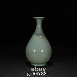 11 Chinese Porcelaine Song Dynastie Ru Four Cyan Glaze Glace De Glace Yuhuchun Vase
